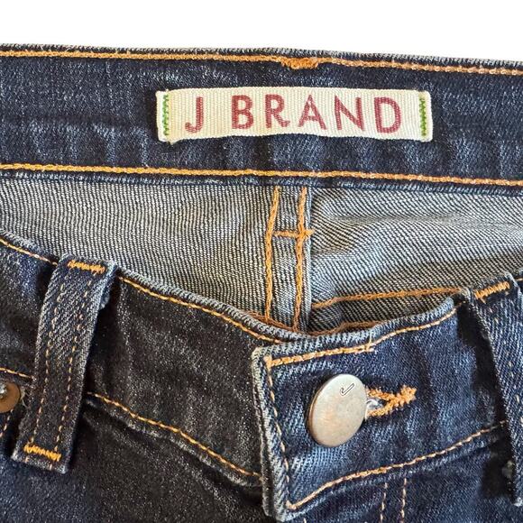 J Brand The Deal Jeans Women's Sz 27 Blue Skinny Zipper Ankle low rise 1174 - Picture 4 of 15